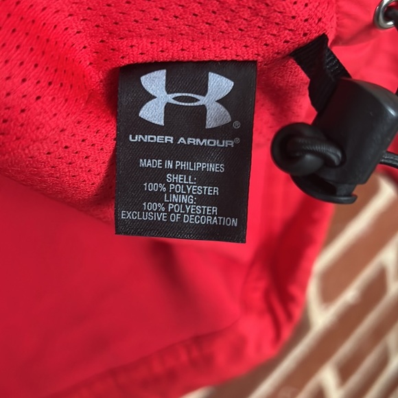 Under Amour Red Pullover Jacket, men’s XL - Picture 6 of 8